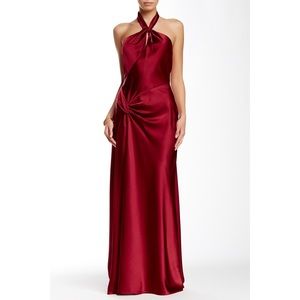 Issue New York Strapless Embellished Silk Gown